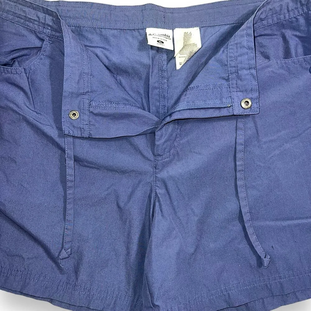 Columbia Womens Outdoor Hiking Shorts Blue Lightweight Summer XL - Image 6