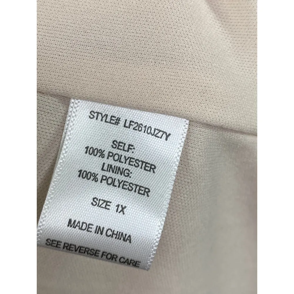 Ophelia Roe Risk Red Ivory Colorblock Sleeveless Dress Women's Plus Size 1X NWT - Image 7