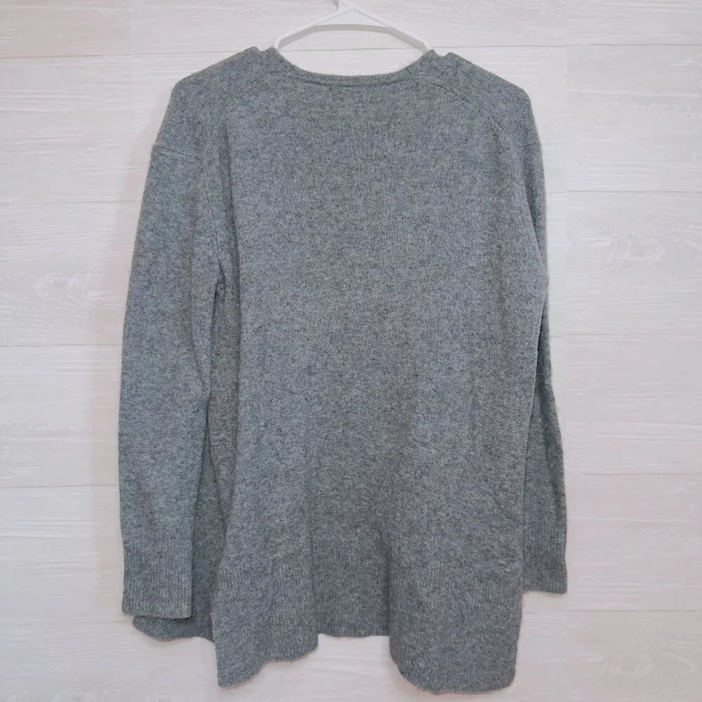 Madewell Gray Knit Cozy Walker Cardigan in Coziest Yarn Style size XS - Image 8