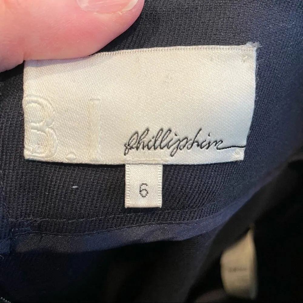 Phillip Lim Navy Blue Mini Pencil Skirt Womens 6 Preppy Dark Academia Office - Image 7