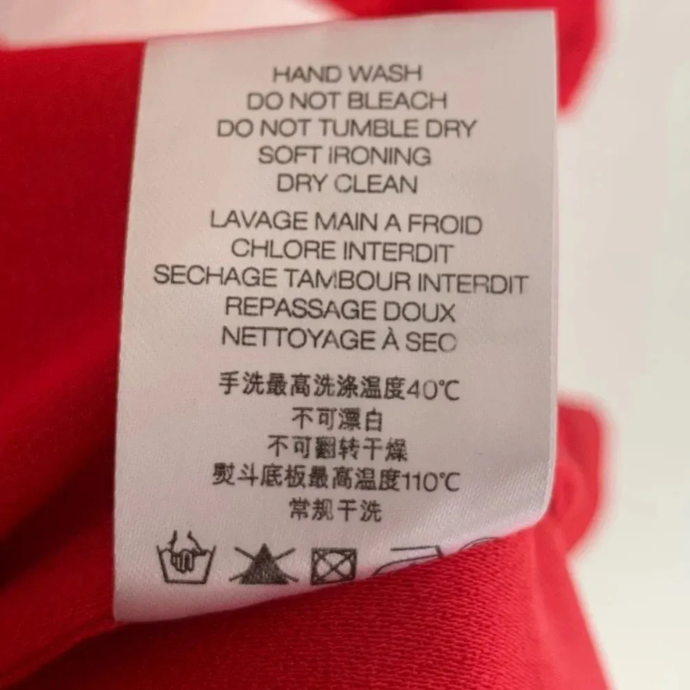 Iro Ekima Asymmetrical Poppy Red Dress Sz 34 US 2 - Image 6