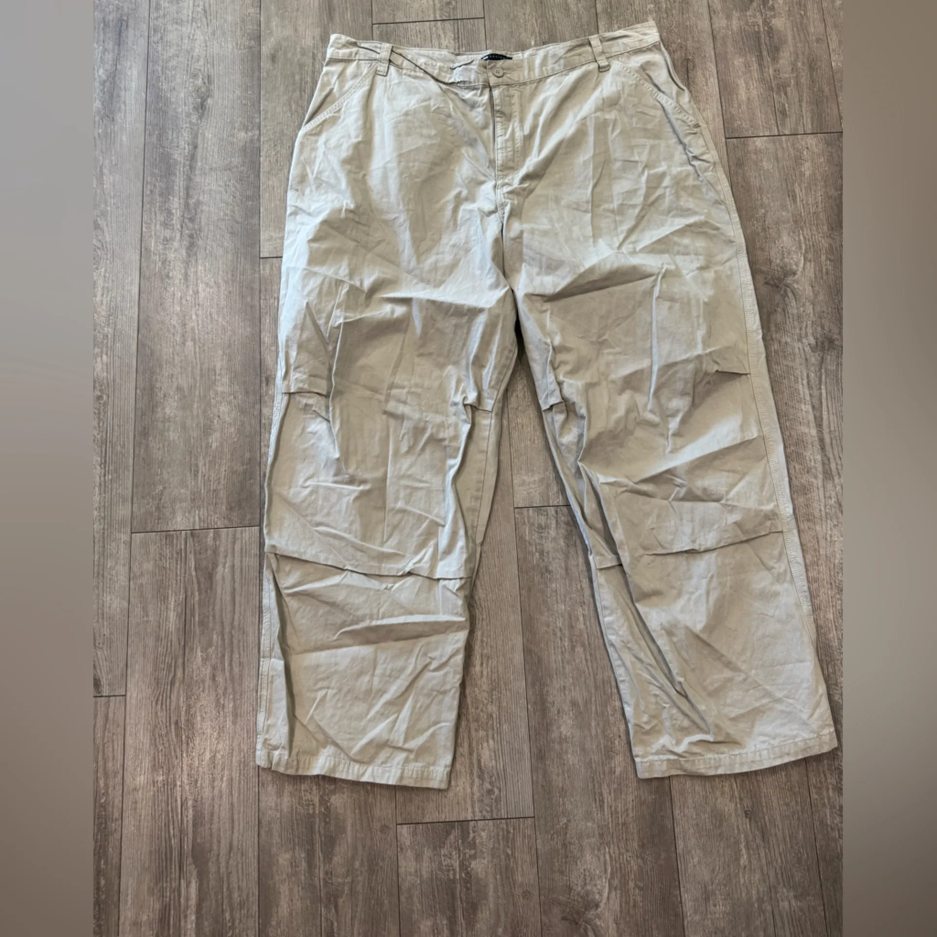 ASOS Curve Taupe Cargo Pants Tan Size 18 - Image 5