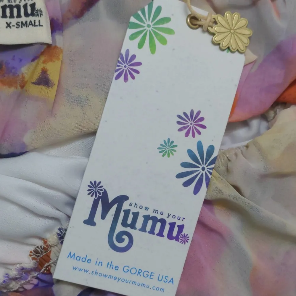 Show Me Your Mumu Heather Halter Dress Abers Babers (Watercolor Floral) XS New - Image 10