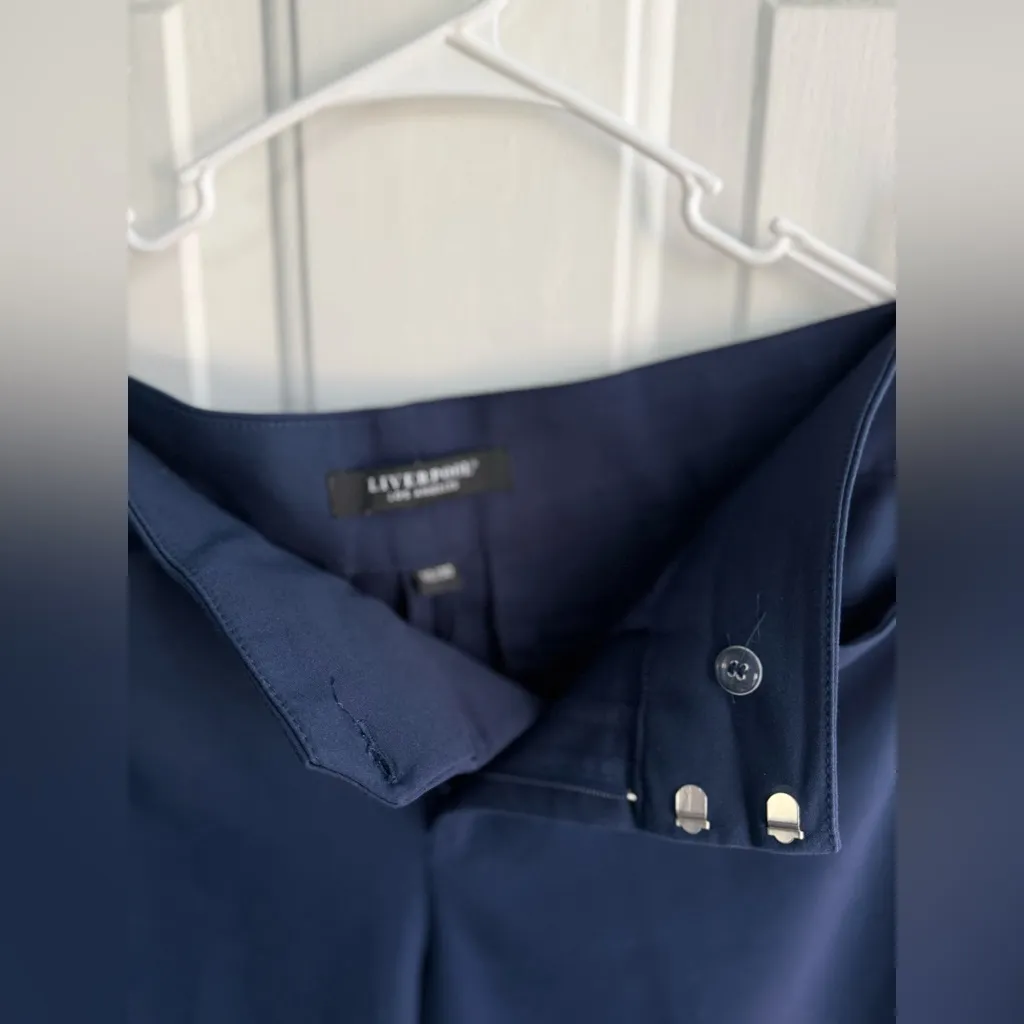 LIVERPOOL Los Angeles Dress Pants SIZE 10/30 London Navy Straight Leg Trousers - Image 6