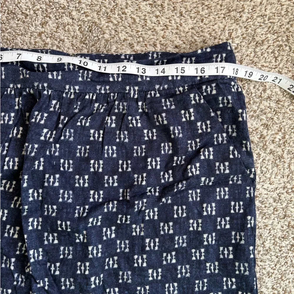 🦋 GAP Factory Blue White Mini Skirt Formal Office Preppy Size 14 - Image 6