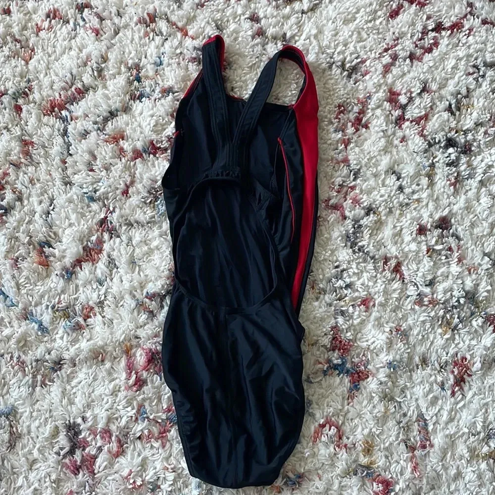 Black and Red Sporti One Piece - Image 2