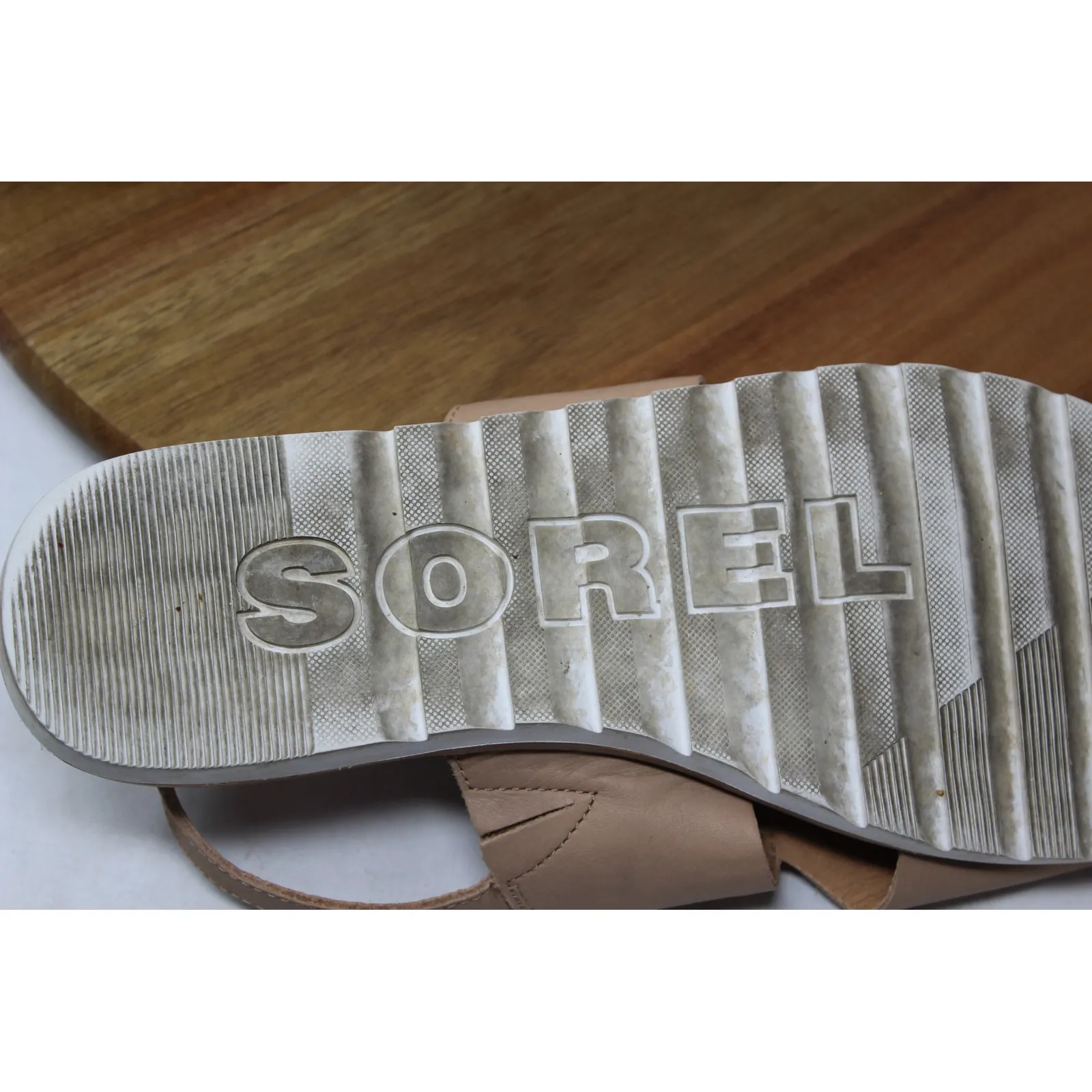 Sorel Womens Ella II NL4663-246‎ Tan Leather Slingback Sandals Size 9 - Image 11