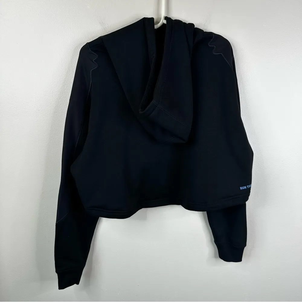 Puma x Koche Hoodie Womens Small Black Cropped Pullover Sweatshirt - Image 6