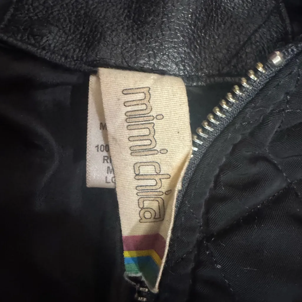 Mimi Chica  Black Quilted Bomber Jacket - Image 7