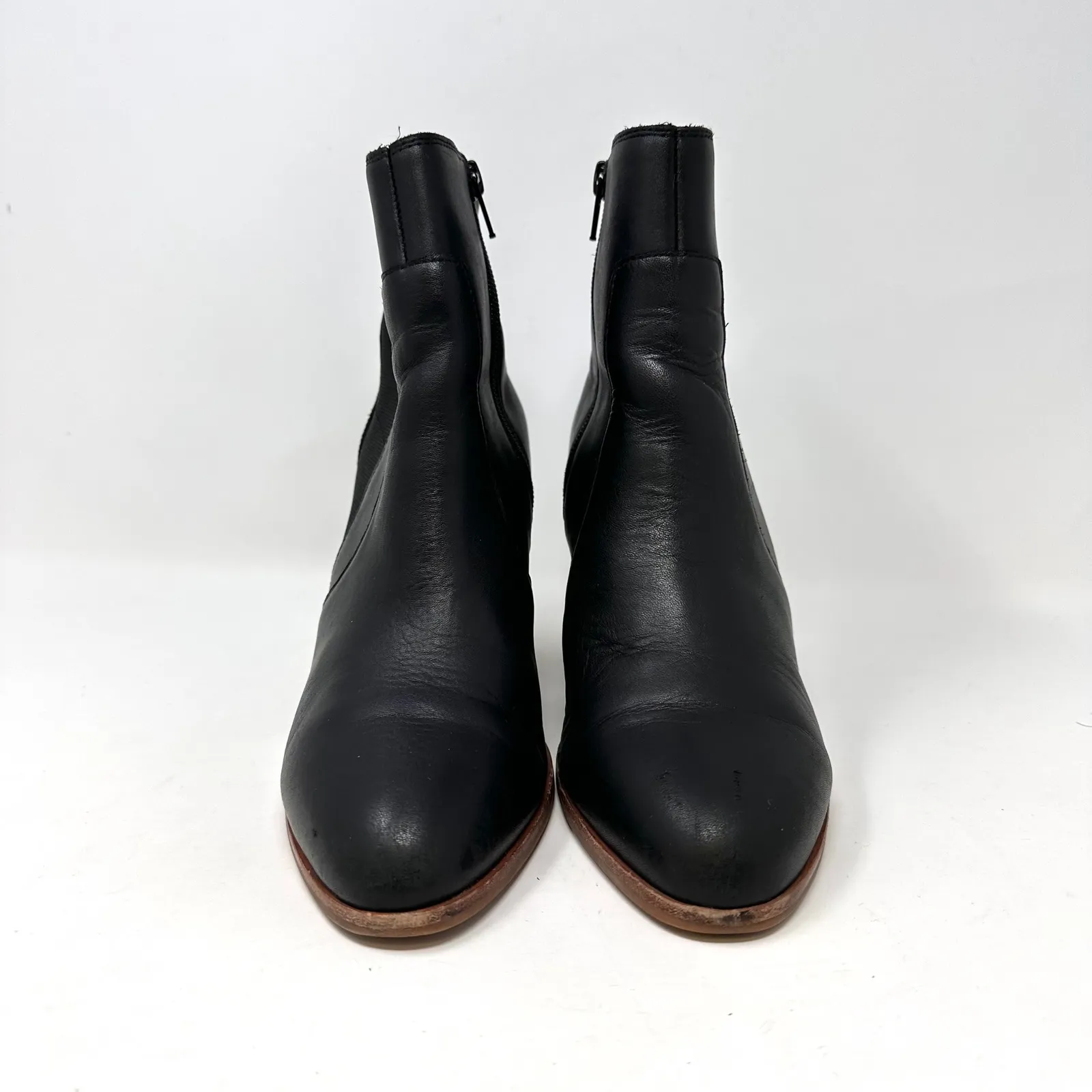 Soludos  Emma Leather Ankle‎ Boot Black Size 8.5 - Image 2