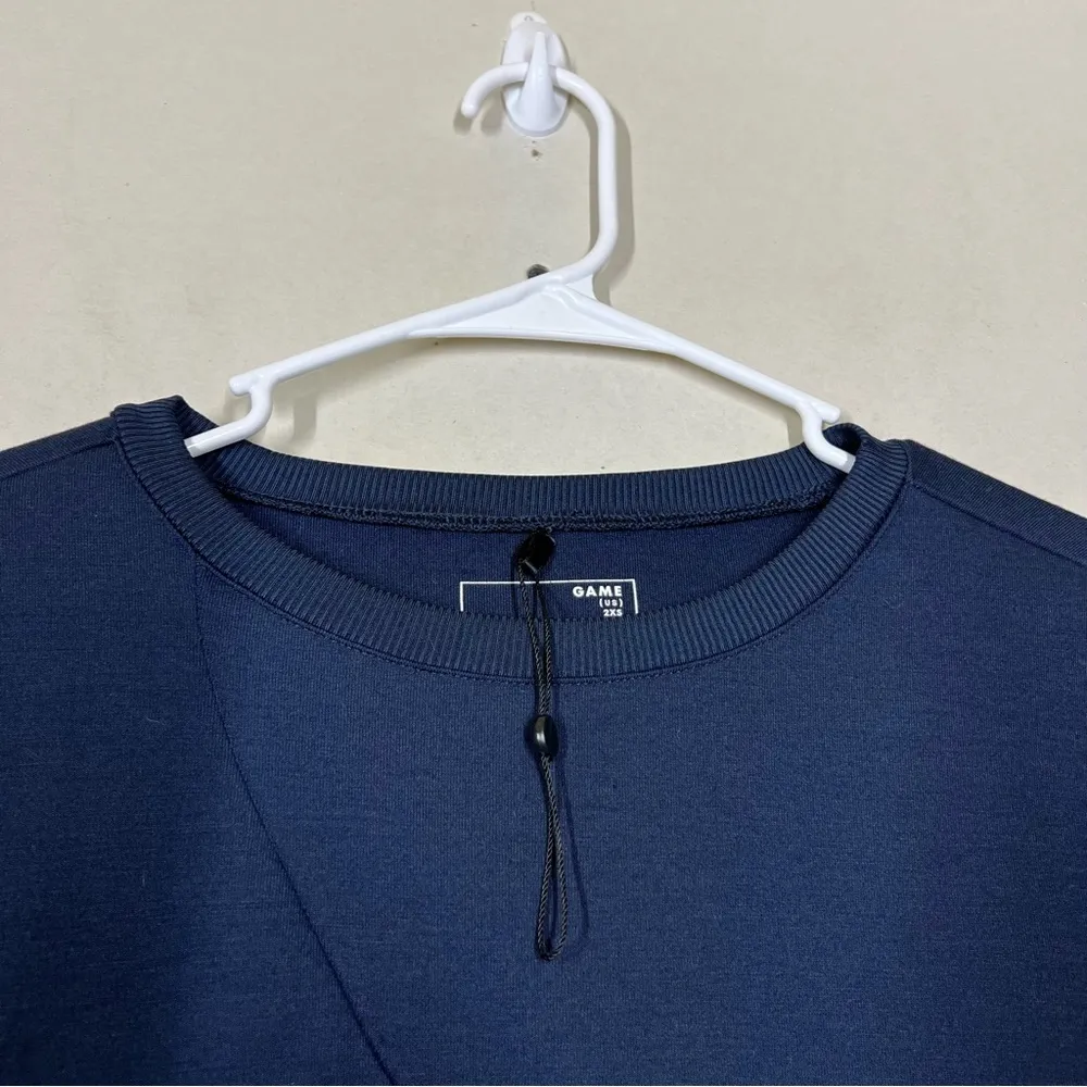 NWOT Game by Universal Standard Iris Spacer Sweatshirt Dress Size 2XS or US 6-8 - Image 7