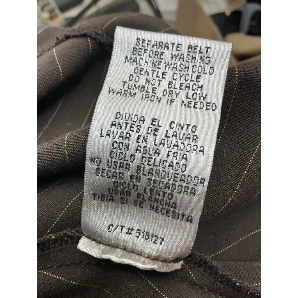 Womans Danny & Nicole Business Fit & Flare Midi Dress 16 W Brown Button Down - Image 4