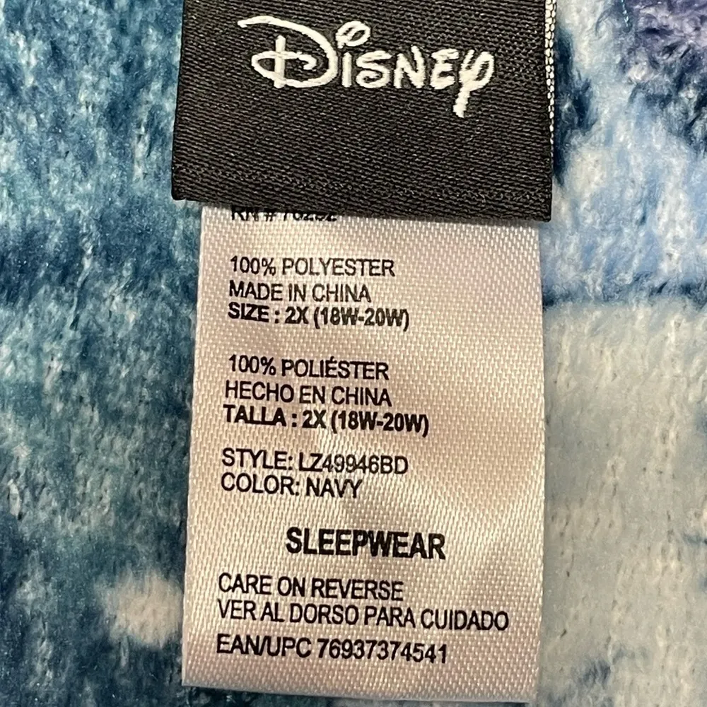 Disney Stitch Women's Jogger Pajama Pant size 2X blue waistband drawstring - Image 8