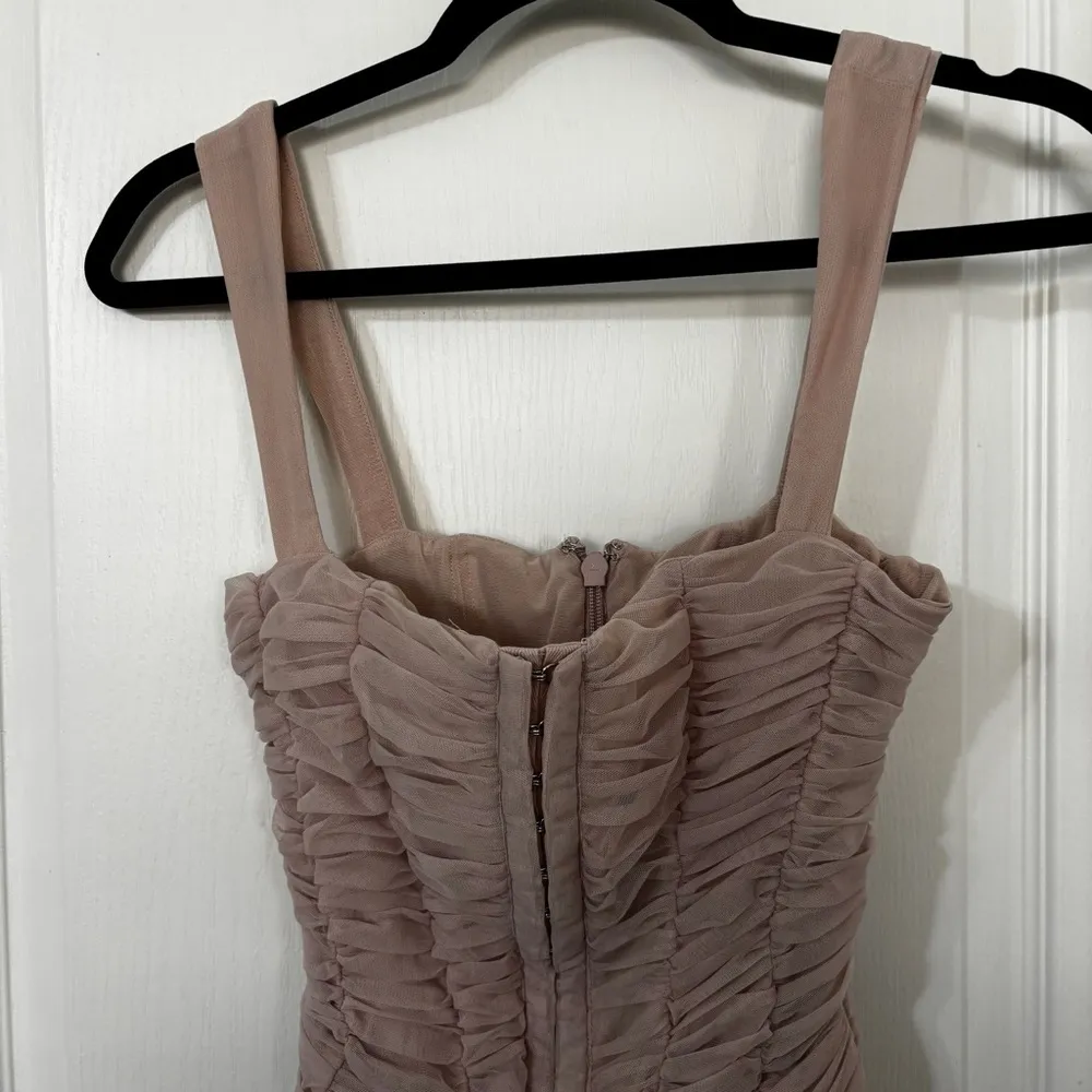 HOUSE OF CB Cate Ruched Minidress in Crystal Size XS - Image 4