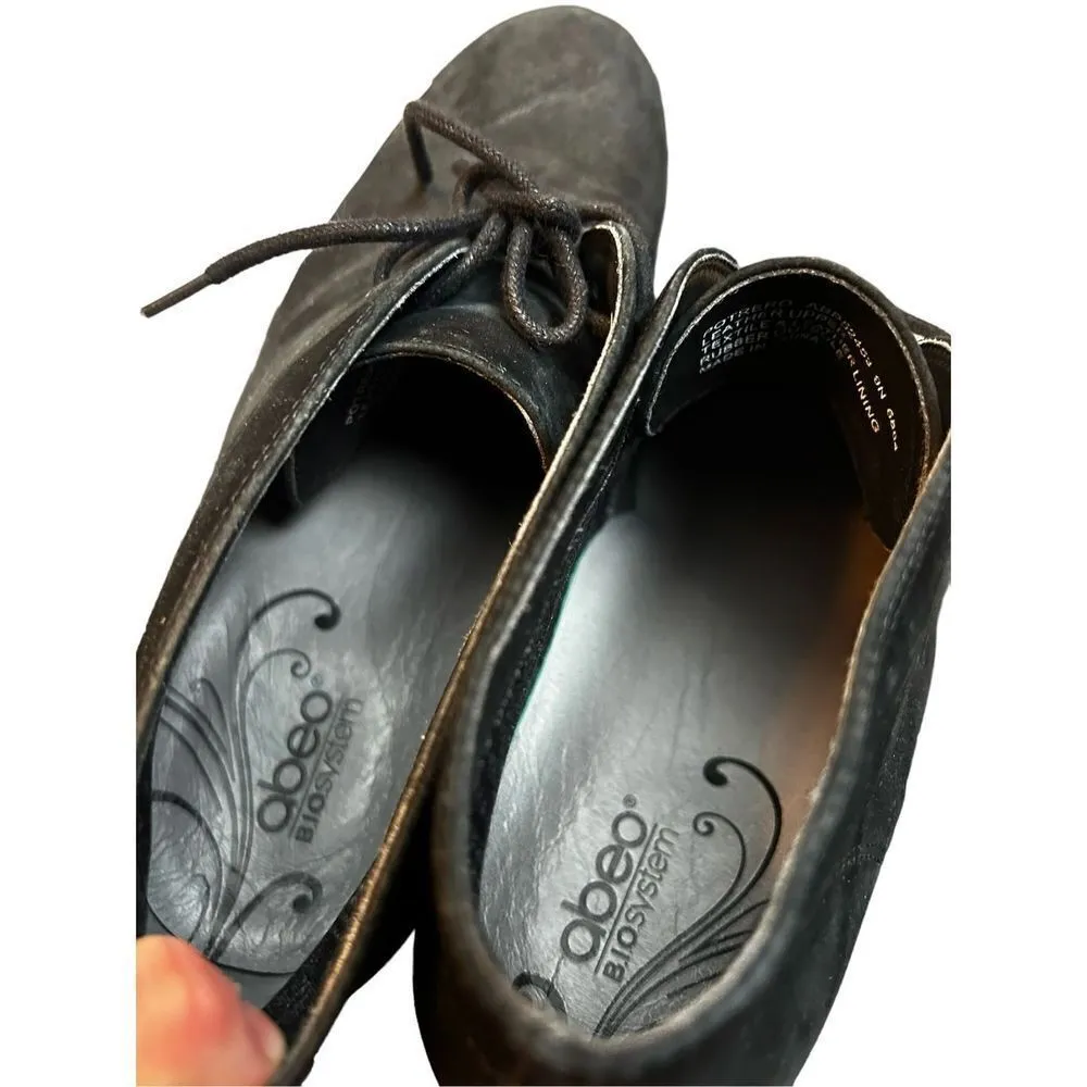 Abeo Potrero womens black suede booties - Image 5