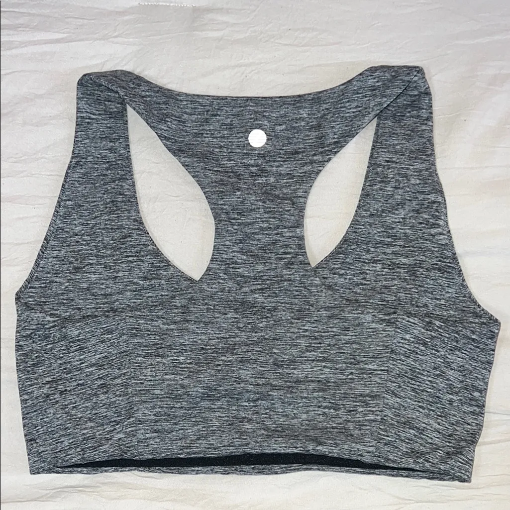 Z By Zella Gray Seamless Sports Bra with Racerback Support - Image 4