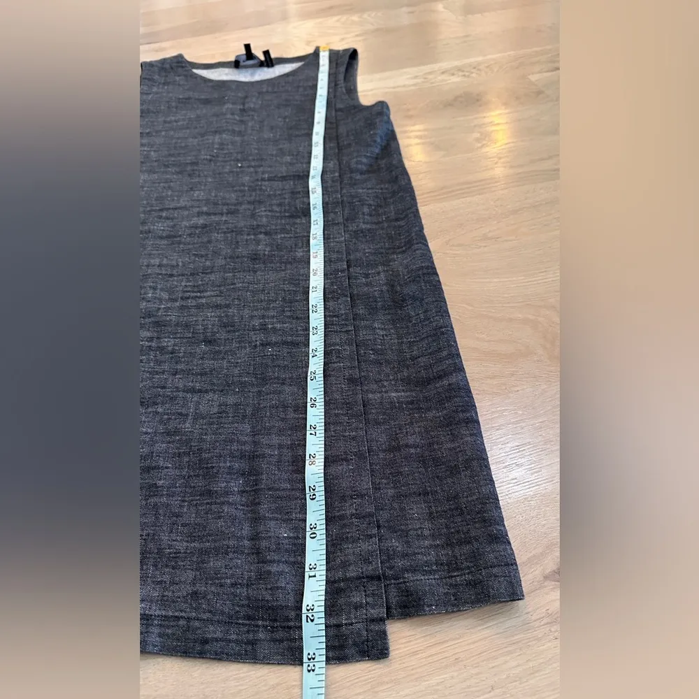 Theory linen cotton blend sleeveless shift dress size 2 - Image 5