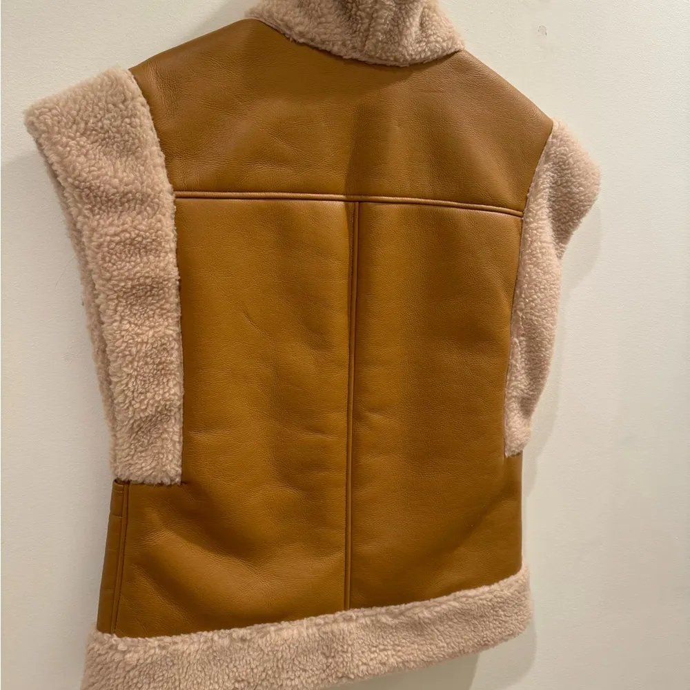 A.L.C. Sutton Faux Shearling Vest S - Image 3