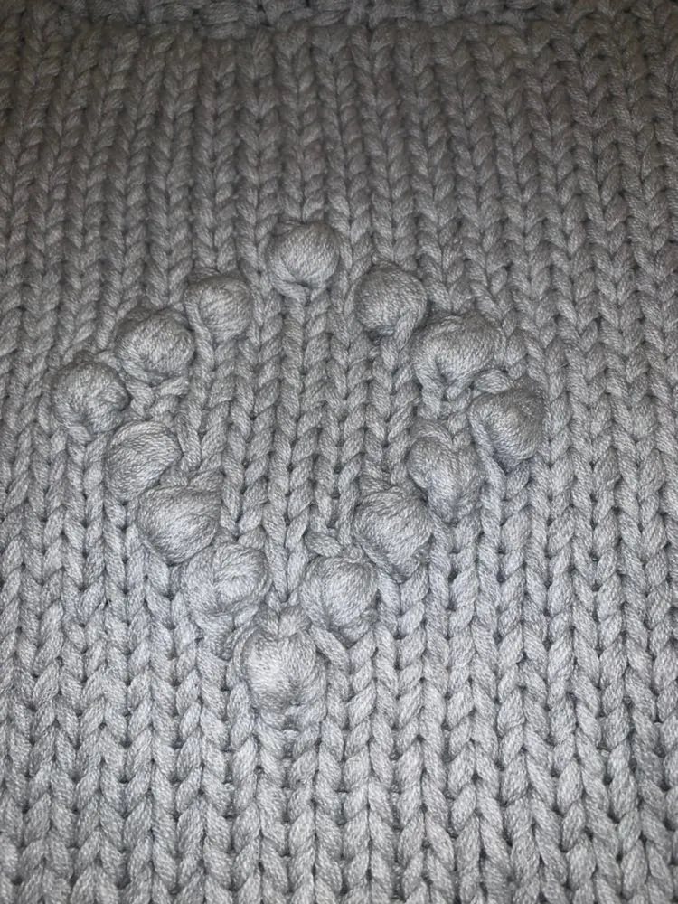 Forever 21 Oversized Cropped Grey Sweater  - Image 3