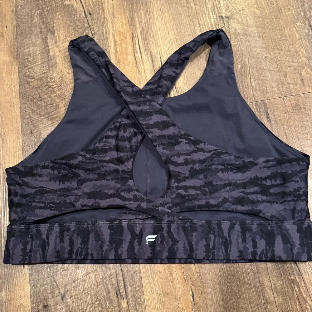 Fabletics No Bounce Sports Bra Grey - Image 3