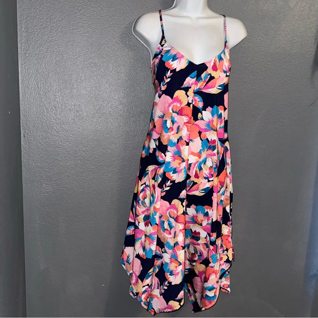 La Blanca New w $119 Tags Pink & Blue Floral Sundress Dress l Small - Medium - Image 3