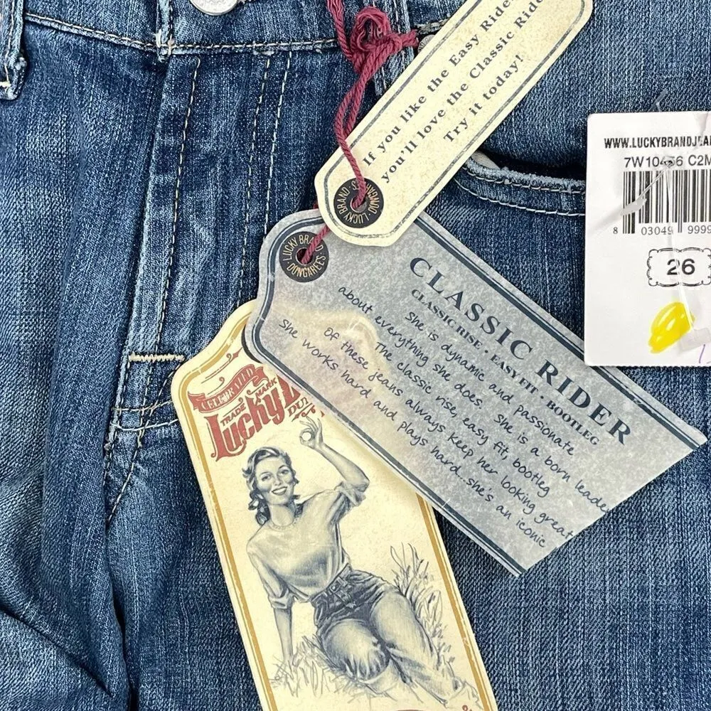 NWT Lucky Brand Lombart Street Classic Rider Bootcut Jeans - 2/26 - Image 9