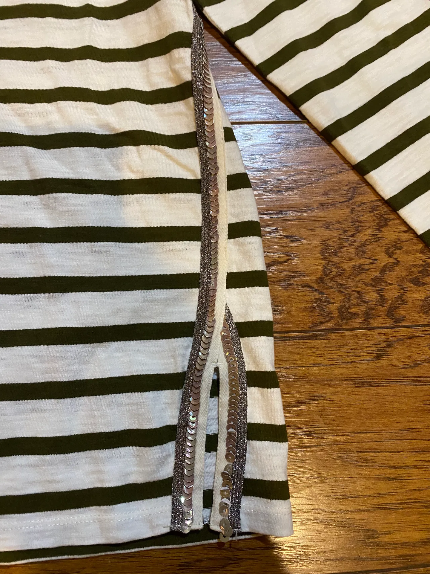 3/4 Sleeve Top with Sequins - Image 2