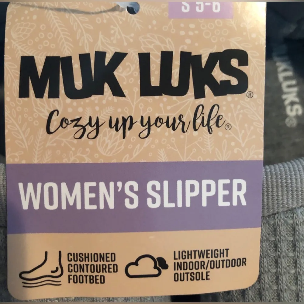 MUK LUKS Womens Sneaker Slippers Size Small 5 - Image 7