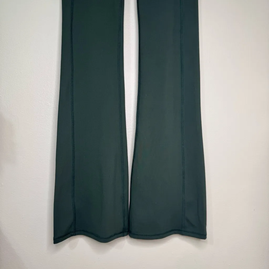 Fabletics Oasis PureLuxe High Waisted Kick Flare Leggings Pant Storm Slate Small - Image 5