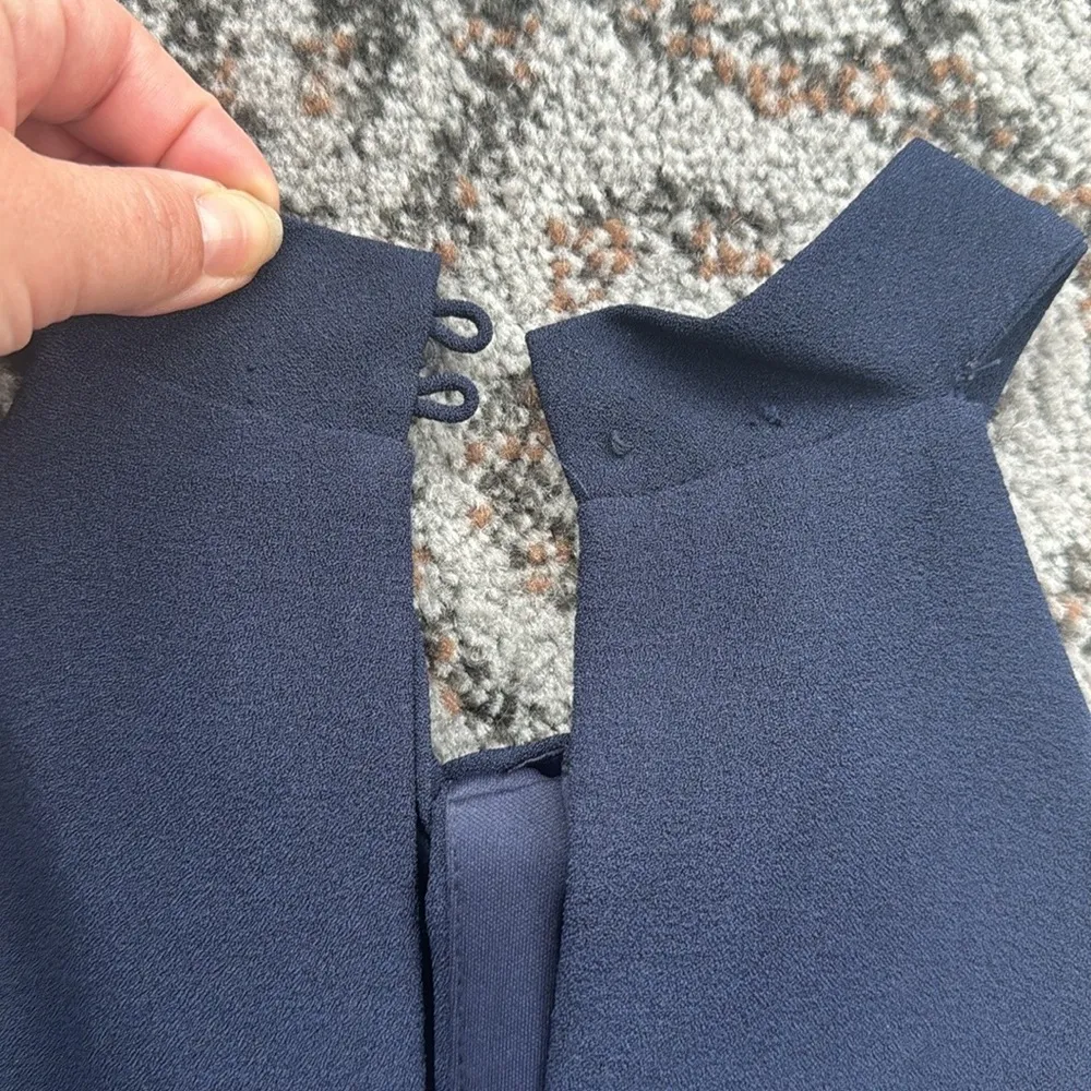 Julia Jordan Knot Neck Halter Jumpsuit Navy 6 - Image 10