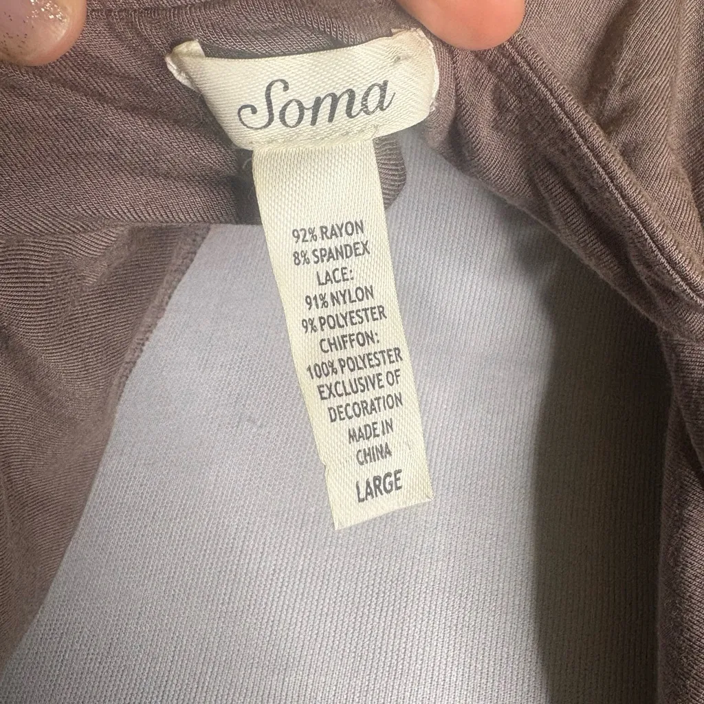 SOMA Lace Chemise Sleep Gown Size Large - Image 4