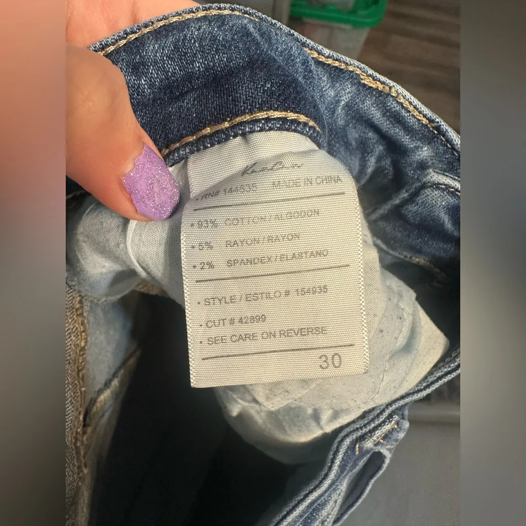 KanCan™ Flare High Rise Back Seam Jean Blue Size 30 - Image 7