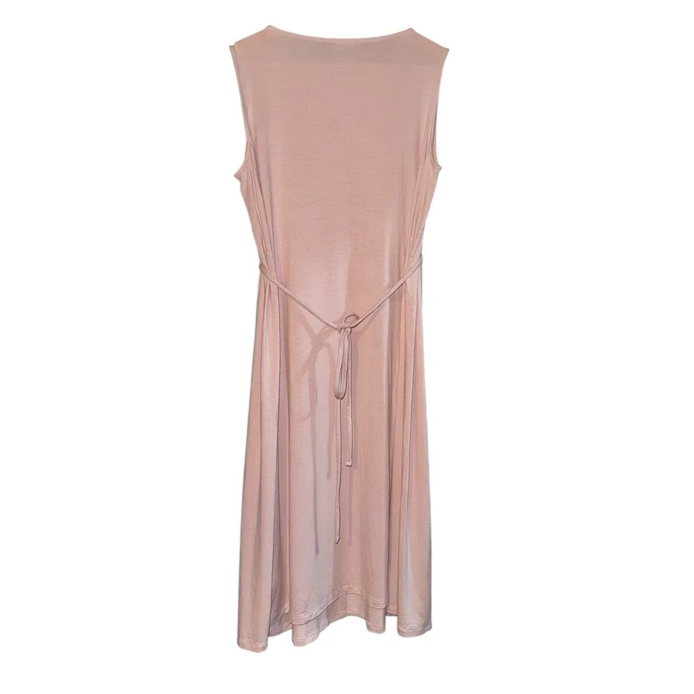 Eileen Fisher Fine Jersey Dress Powder Pink Women's Size Small Quiet Luxury Easy - Image 4