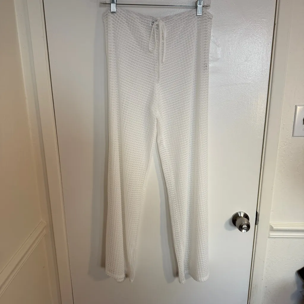 White Leisure Pants Bundle Womens Large Vacation Swimsuit Cover - Image 7