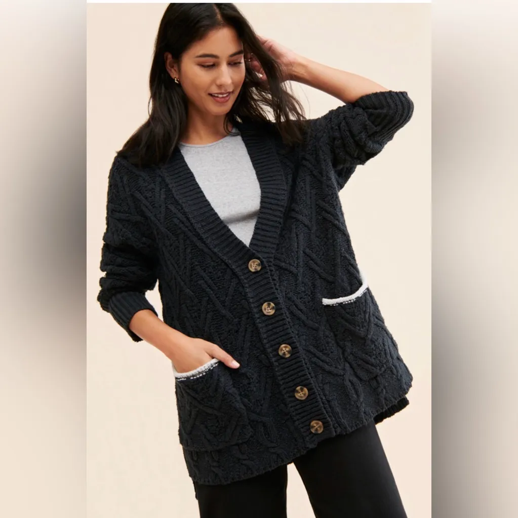 Free People Montana Cable Cardi - Image 5