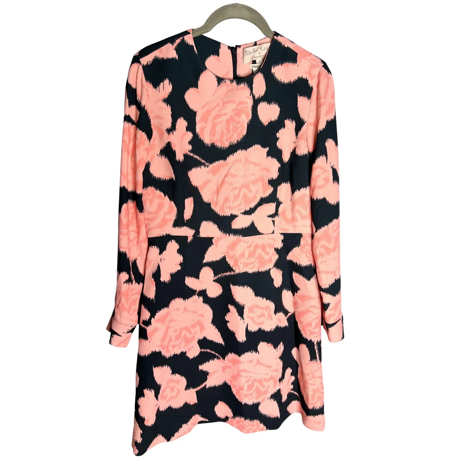 Paul & Joe Sister Ella Rose Richard Sorose Floral Dress Long Sleeve Size 38 Pink - Image 2