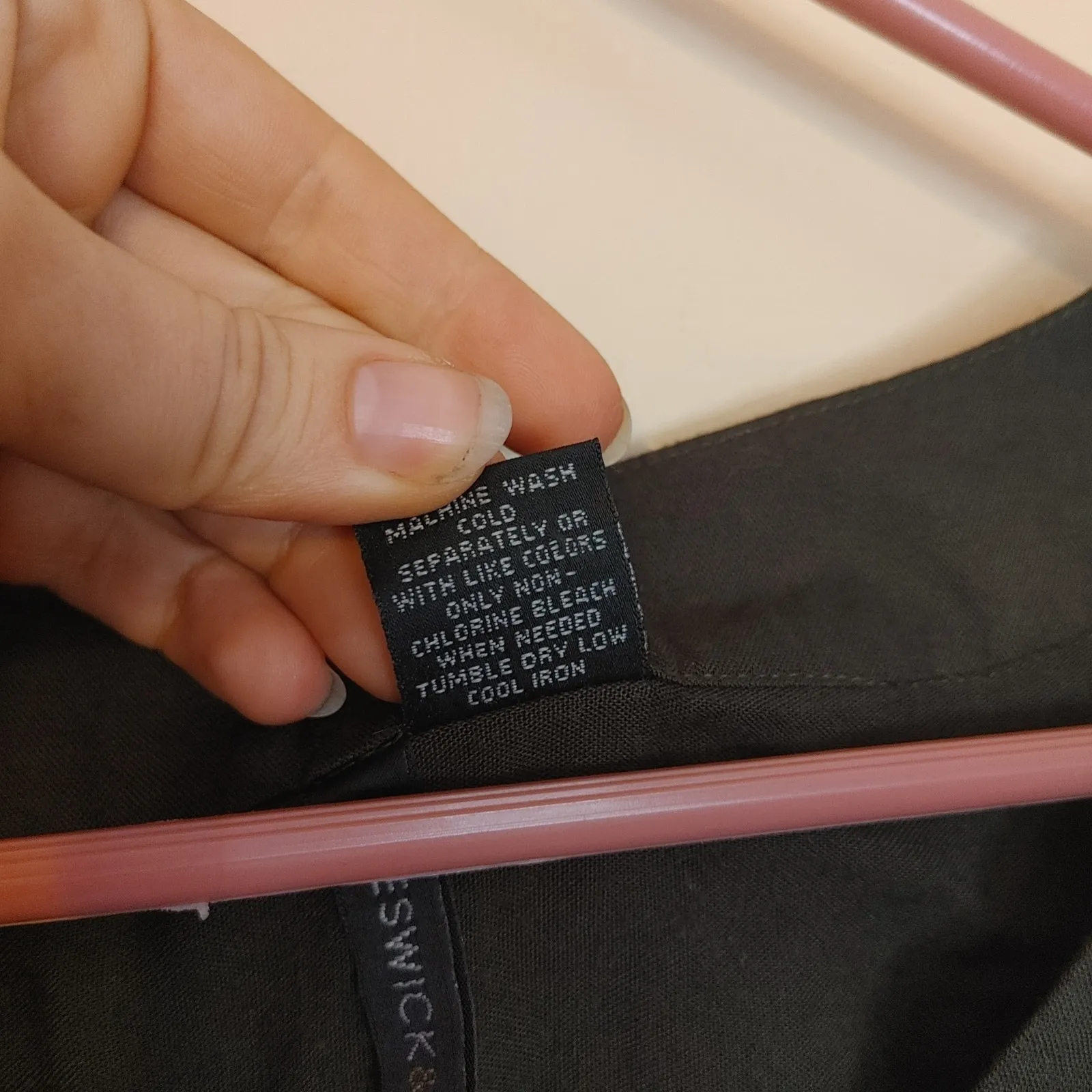 Preswick & Moore  Rayon Size Large L Dark Green Flowy Button Blouse Whimsy Goth - Image 6