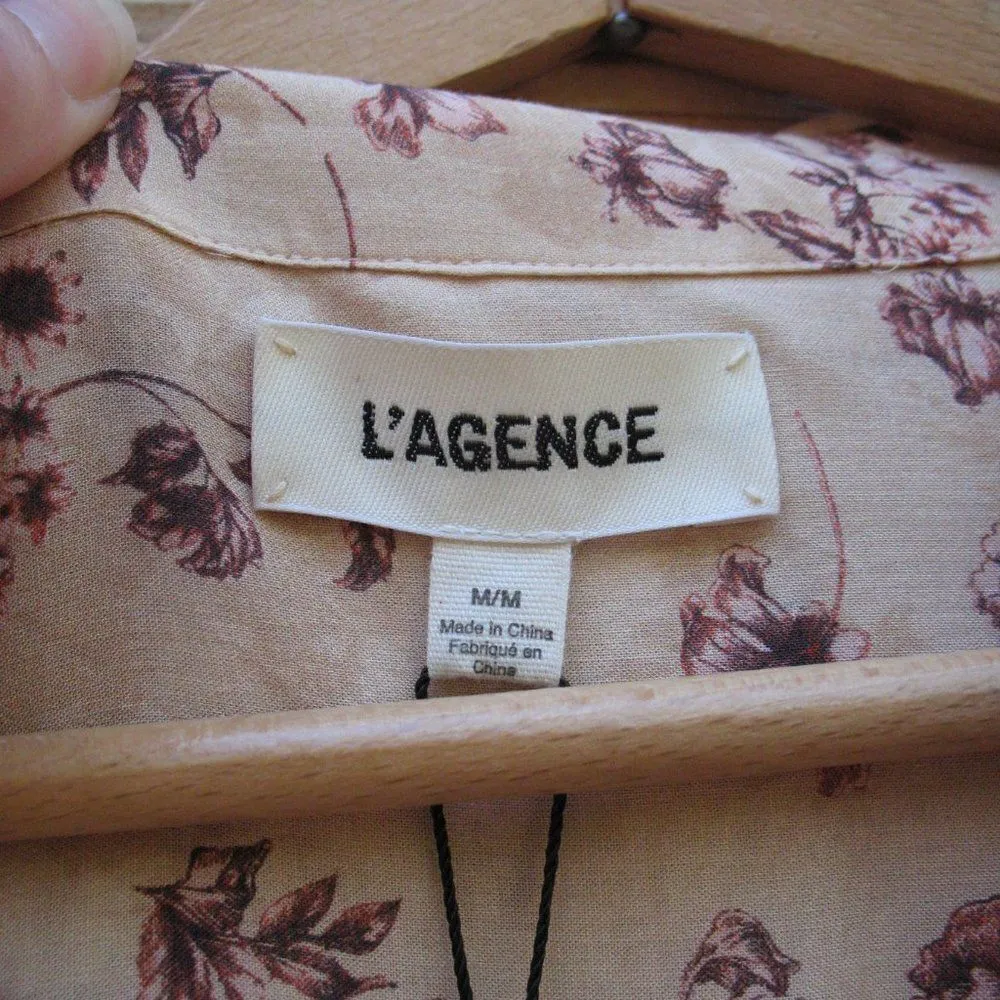 NWT L'agence Holly Floral Blouse - Image 8