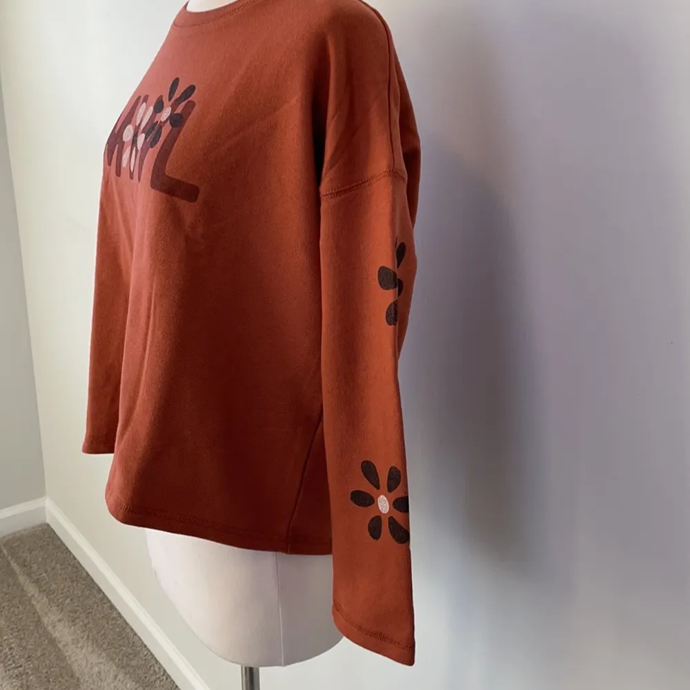 Madewell Sweatshirt Make Weekends Longer Terry Floral - Image 4