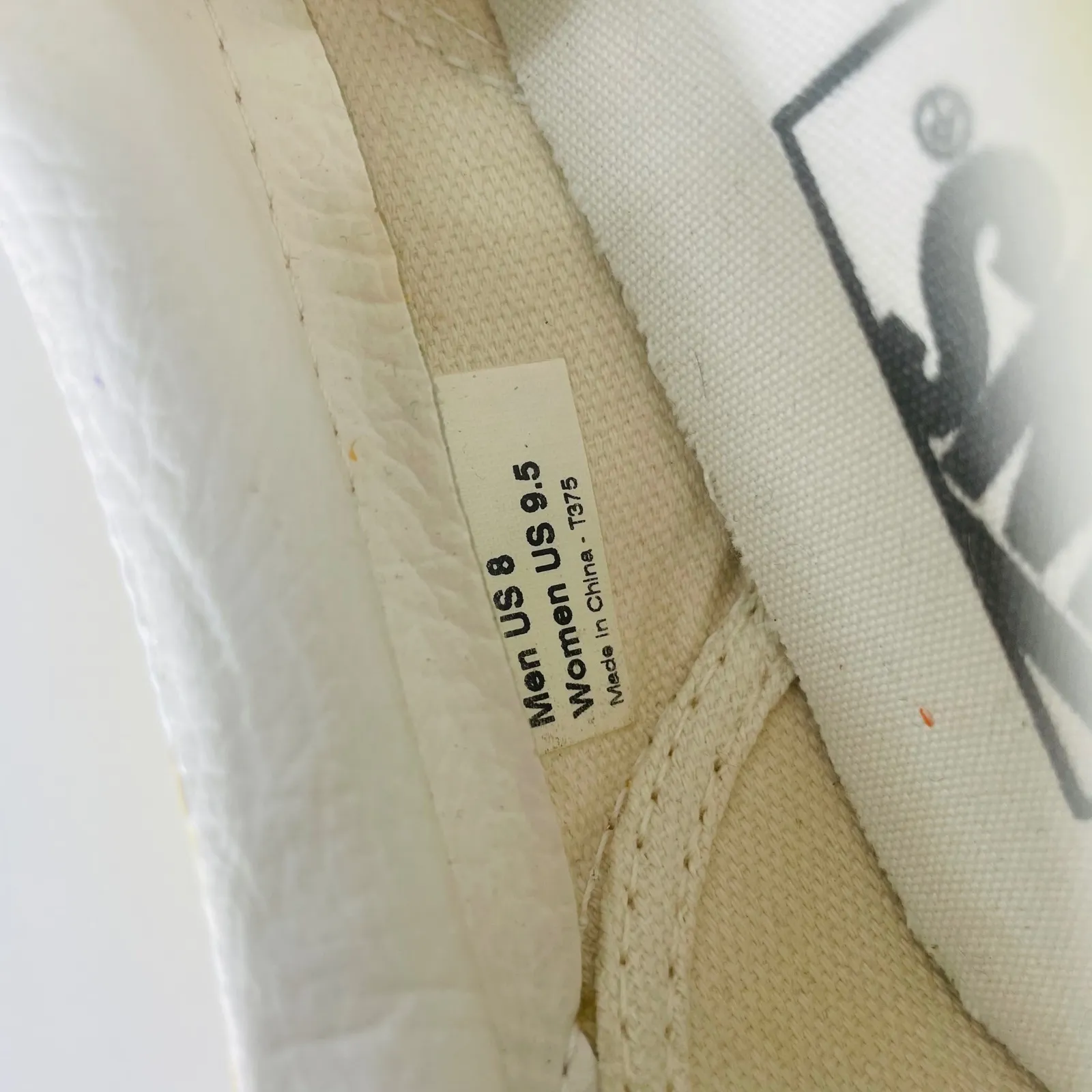 Vans Slip On Custom Painted Shoes Sugar Skull Rose Tattoo Art Yellow Size US 9.5 - Image 6