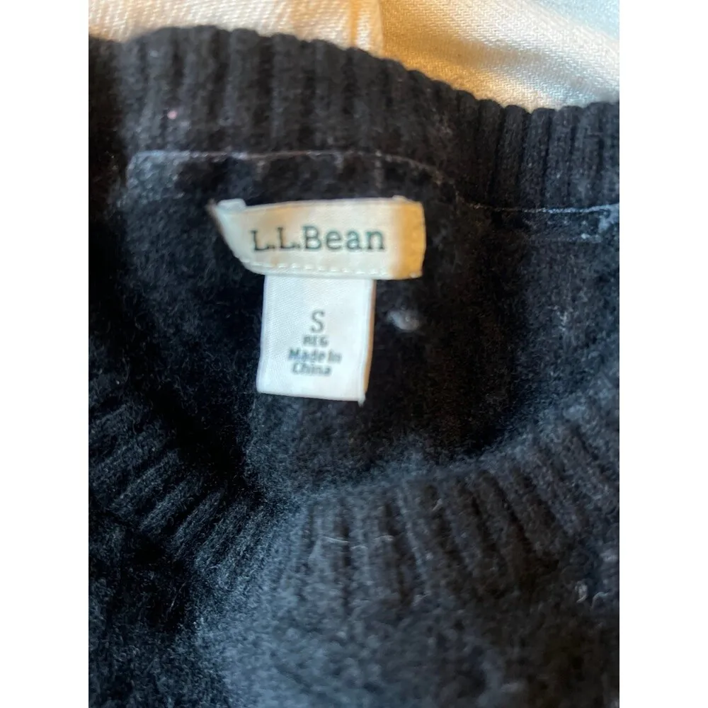 LL bean cable knit cashmere sweater - Image 3