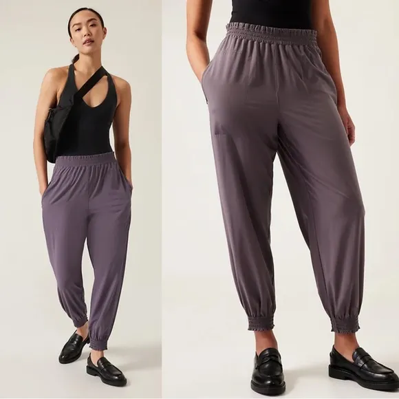 Athleta • Tall Savannah Jogger featherweight purple Dusk Violet ankle tall long - Image 2