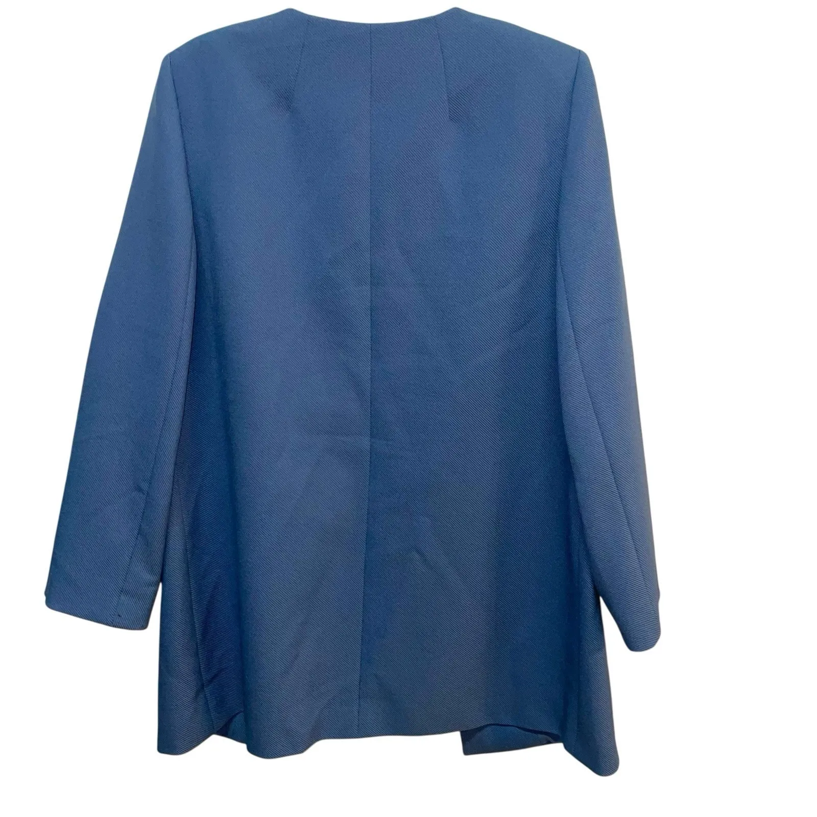 Tahari Arthur S Levine Women's Zip Pockets Jacket Blue‎ 12 - Image 5