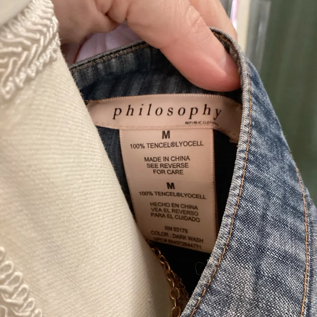 Philosophy‎ Dark Wash Denim Dress - Image 5