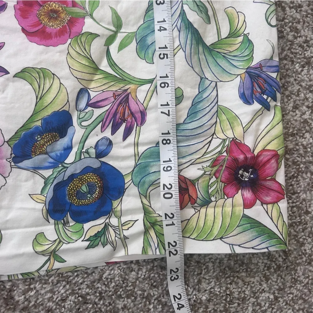 Ann Taylor Factory Floral Print Pencil Skirt Mini Formal Spring Colorful Formal - Image 5