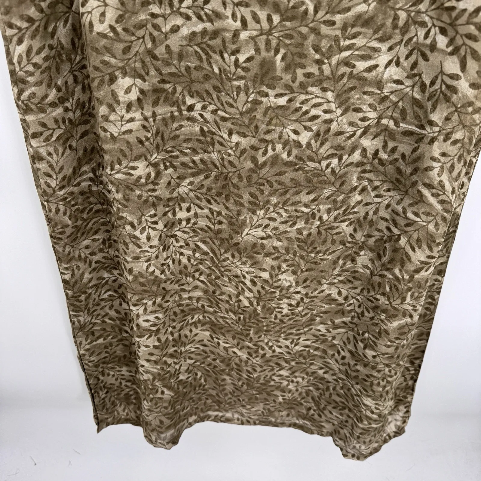 Vintage Y2K Old Navy Maxi Dress Womens 10 Green Vine Forest Fairy Polyester - Image 3