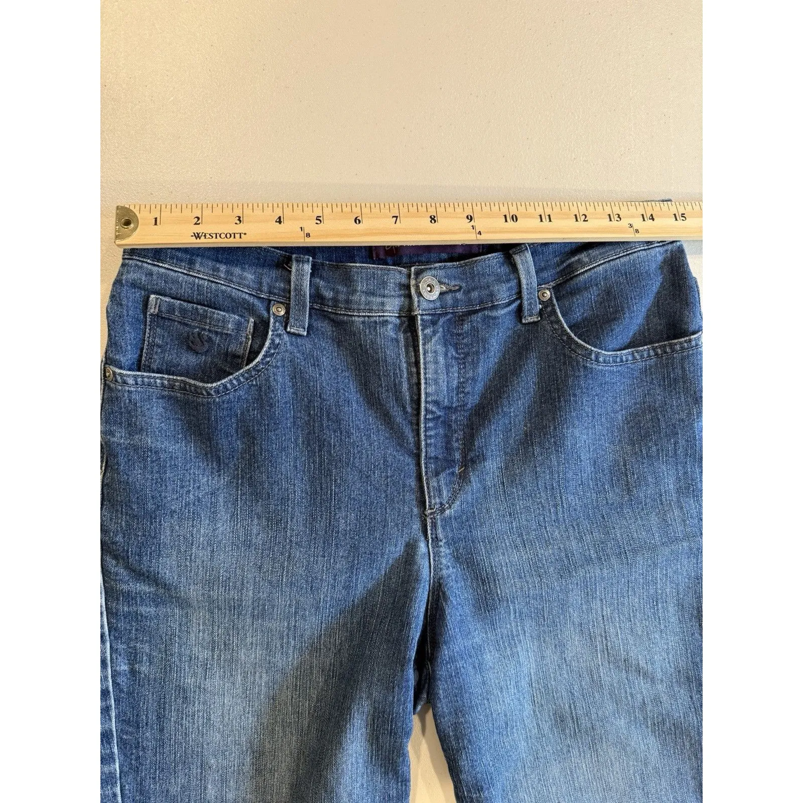 Gloria Vanderbilt Jean Capris Womens 10 Stretch Amanda High Rise Travel Capsule - Image 7