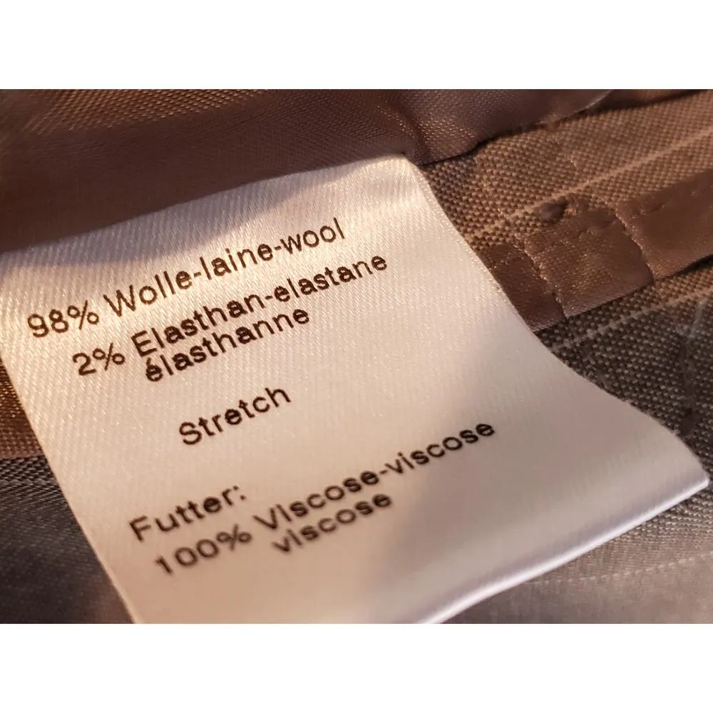 Akris Punto Blazer Womens Gray Pinstriped Wool Single Breasted Two Button Medium - Image 6