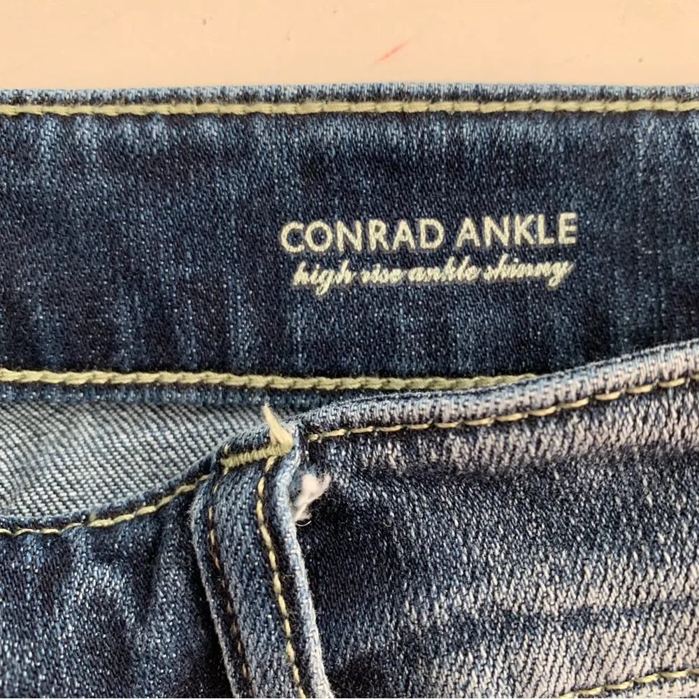 EUC Stonefield Conrad High Rise Ankle Skinny Button Fly Jeans Size 32x27 Blue - Image 3