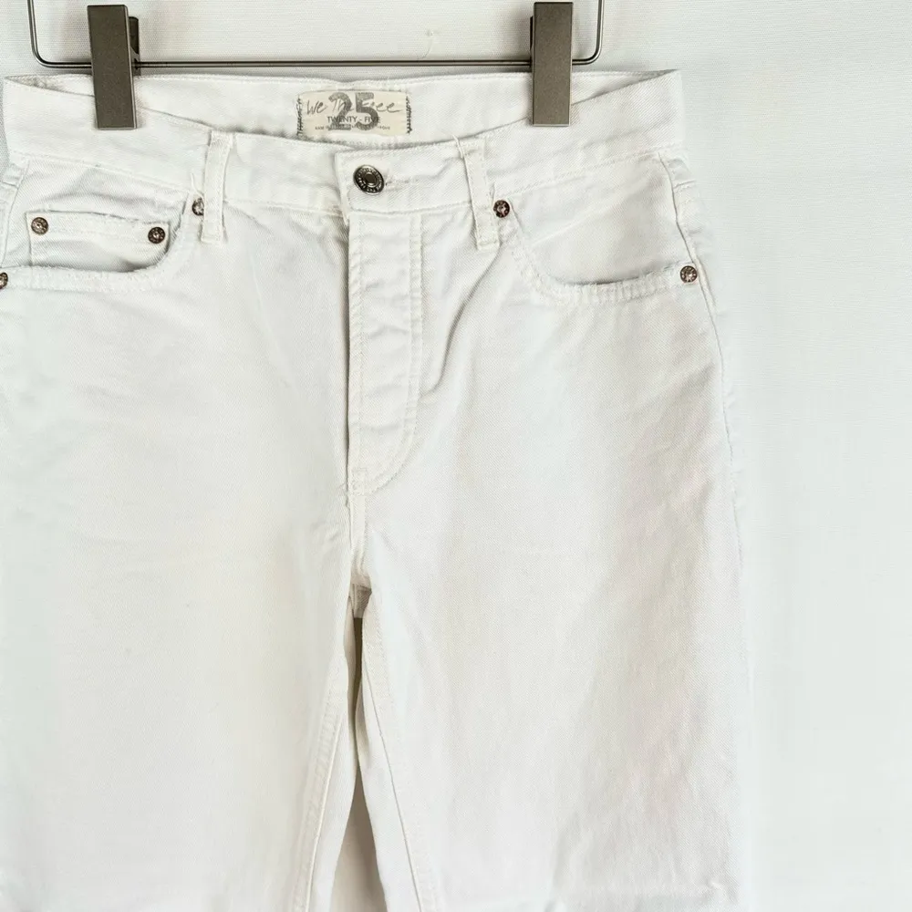 We The Free Jeans Free People Maggie Mid Rise Straight Leg Jeans Size 25 - Image 4